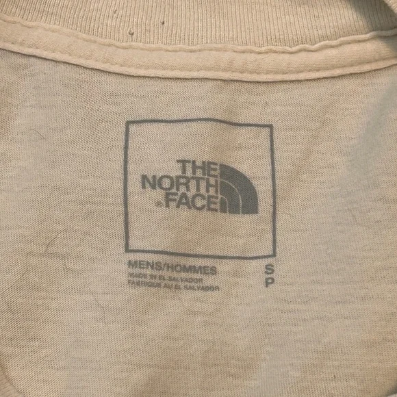 the North Face Beige T-Shirt Small Soft Athleisure Casual‎ Daily Streetwear - Picture 3 of 6